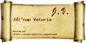 Jónap Veturia névjegykártya